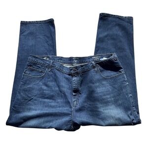 Nautical Mens Jeans Size 48X32 Straight Fit Stretch Dark Wash Preowned Cotton 99